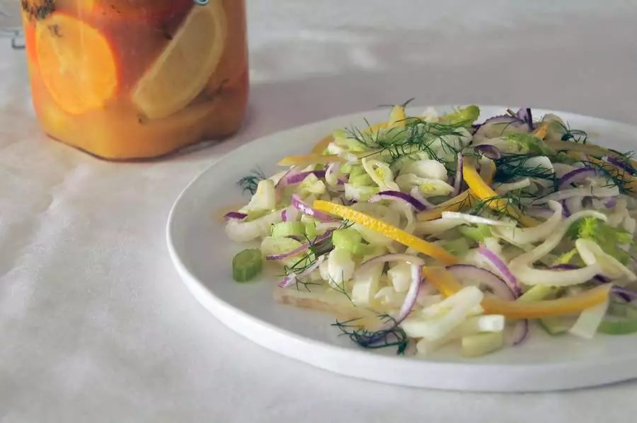 salada de erva-doce funcho