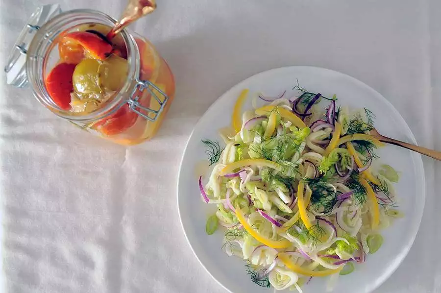 salada de erva-doce funcho